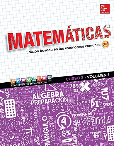 Stock image for Glencoe Math, Course 3, Volume 1, Spanish Student Edition (MATH APPLIC & CONN CRSE) (Spanish Edition) for sale by PlumCircle