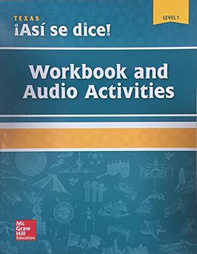 Stock image for Asi se dice! Workbook and Audio Activity, Level 1 - Texas Edition for sale by Your Online Bookstore