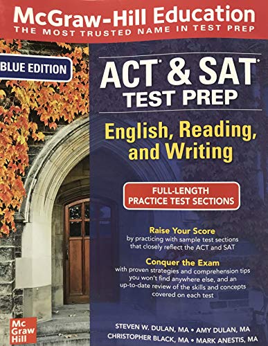 9780076820245: ACT & SAT Test Prep for English, Reading, and Writing - Blue Edition