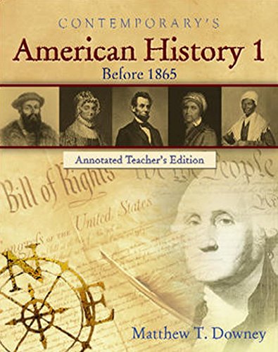 Beispielbild fr American History 1 (Before 1865), Softcover Student Text Only zum Verkauf von ThriftBooks-Atlanta