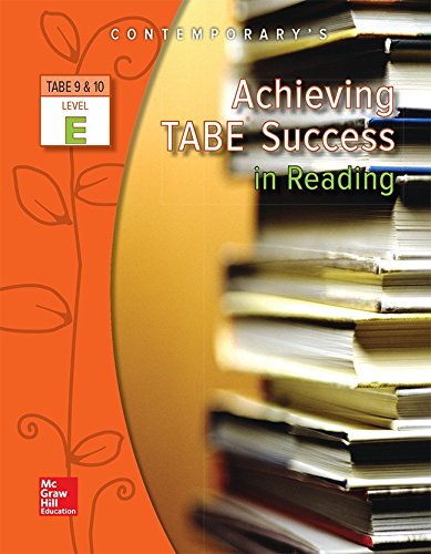 Stock image for Achieving TABE Success In Reading, Level E Workbook (Achieving TABE Success for TABE 9 & 10) for sale by BooksRun