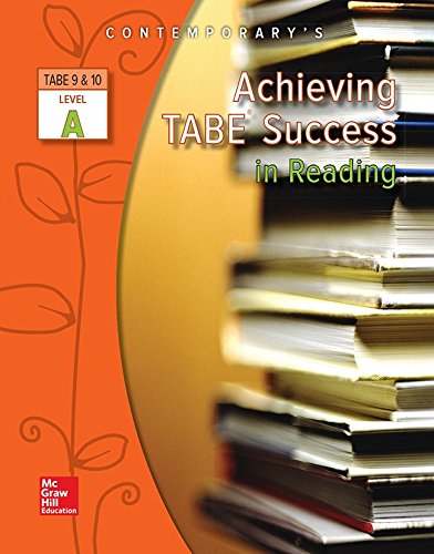 Imagen de archivo de Achieving TABE Success in Reading, Level a Workbook a la venta por Better World Books