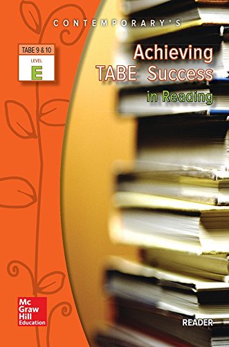 Imagen de archivo de Achieving TABE Success in Reading, Level e Reader a la venta por Better World Books