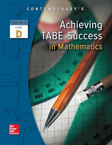 9780077044695: Achieving TABE Success In Mathematics, Level D Workbook (Achieving TABE Success for TABE 9 & 10)