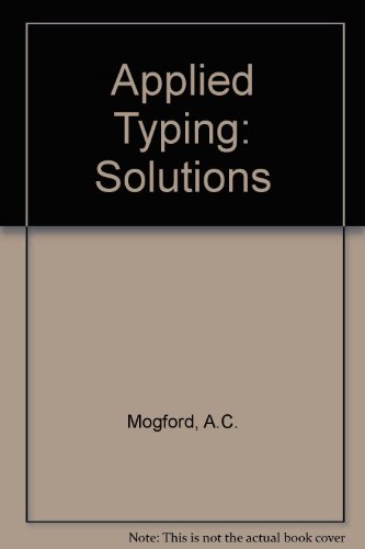 9780077071455: Solutions (Applied Typing)