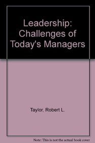 9780077071608: Leadership: Challenges of Today's Managers