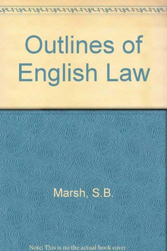 Beispielbild fr Outlines of English Law zum Verkauf von AwesomeBooks