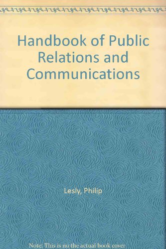 9780077074913: Handbook of Public Relations and Communications