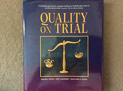 Beispielbild fr Quality On Trial zum Verkauf von Reuseabook