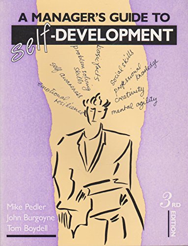 Imagen de archivo de A Manager's Guide to Self-Development a la venta por Better World Books