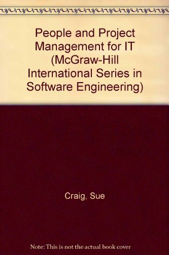 Beispielbild fr People and Project Management for IT (McGraw-Hill International Series in Software Engineering) zum Verkauf von AwesomeBooks