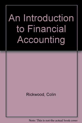 Stock image for An Introduction to Financial Accounting for sale by AwesomeBooks