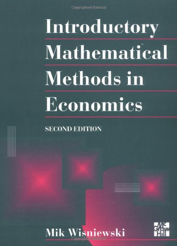 Beispielbild fr Introductory Mathematical Methods In Economics zum Verkauf von WorldofBooks