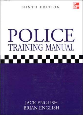 Beispielbild fr Police Training Manual zum Verkauf von WorldofBooks