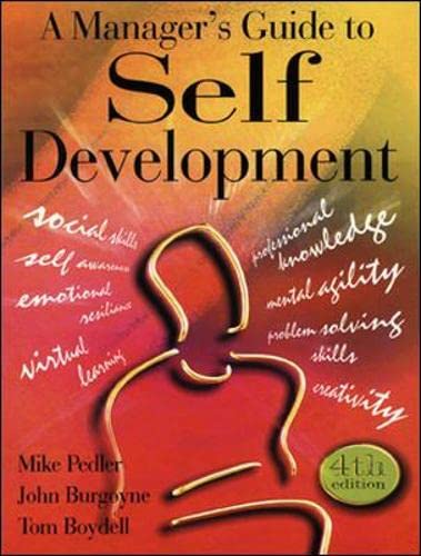 Stock image for A Manager's Guide to Self-Development for sale by WorldofBooks