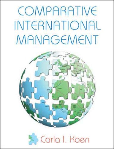 9780077103910: Comparative International Management