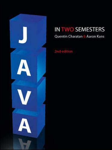 Stock image for Java in Two Semesters for sale by AwesomeBooks