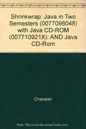 9780077109226: Shrinkwrap: Java in Two Semesters (0077098048) with Java CD-ROM (007710921X)