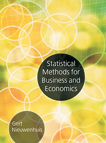 Beispielbild fr Statistical Methods for Business and Economics zum Verkauf von WorldofBooks