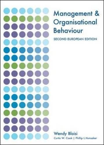9780077111076: Management and Organisational Behaviour: Second European Edition