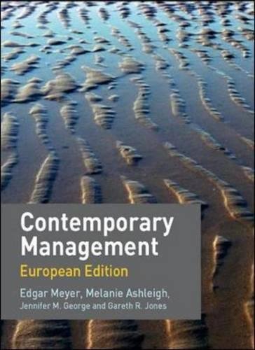 Imagen de archivo de Contemporary Management: European Edition a la venta por Anybook.com