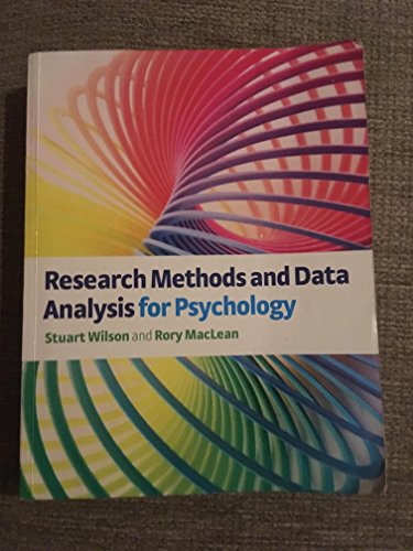 9780077121655: Research Methods and Data Analysis for Psychology
