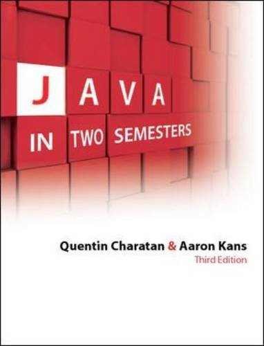 Imagen de archivo de Java in Two Semesters. Quentin Charatan and Aaron Kans a la venta por Phatpocket Limited