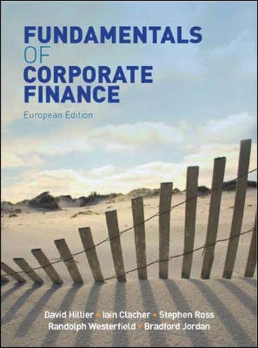 Beispielbild fr Fundamentals of Corporate Finance : European Edition zum Verkauf von Better World Books Ltd