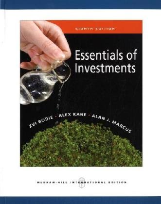 Imagen de archivo de Essentials of Investments (Eighth Edition, The McGraw-Hill/Irwin Series in Finance, Insurance, and Real Estate) a la venta por Anybook.com