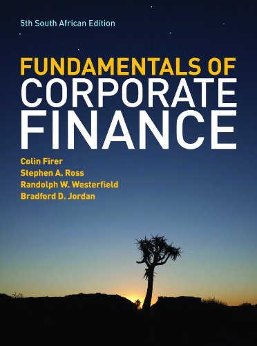 9780077134525: The Fundamentals of Corporate Finance - South African Edition