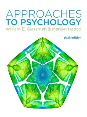 9780077140069: Approaches to Psychology