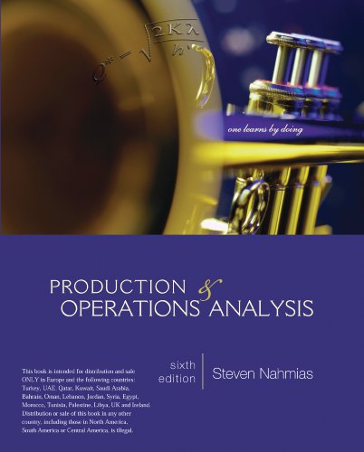 Stock image for Production and Operations Analysis for sale by HPB-Red