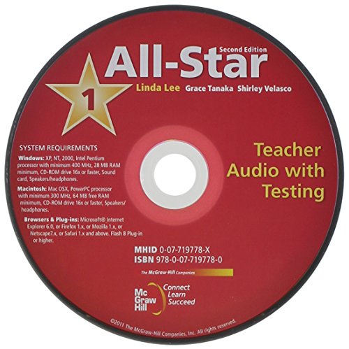All Star Level 1 Teacher Audio with Testing MP3 Format (9780077197780) by Lee, Linda; Tanaka, Grace; Velasco, Shirley