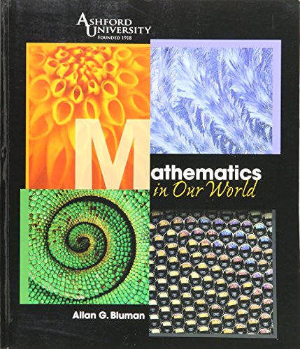 Imagen de archivo de Mathematics in Our World (Ashford University) a la venta por SecondSale