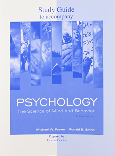 Stock image for Study Guide to Accompany Psychology: The Science of Mind and Behavior 4th Edition for sale by The Book Cellar, LLC