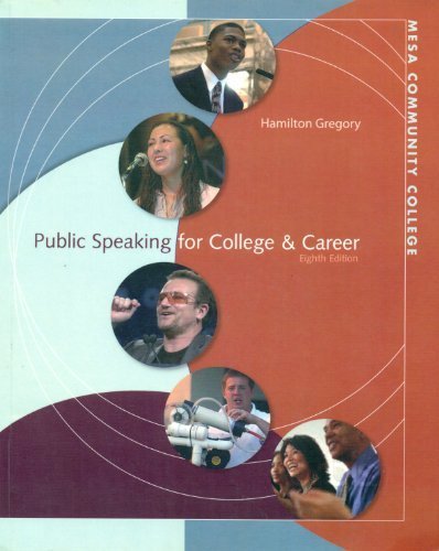 Stock image for Public Speaking for College & Career Mesa Community College for sale by ThriftBooks-Atlanta