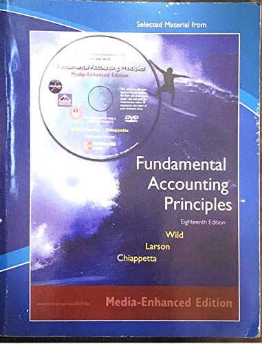 Stock image for Fundamental Accounting Principles, Media-Enhanced Edition - Custom Publication for sale by HPB-Red