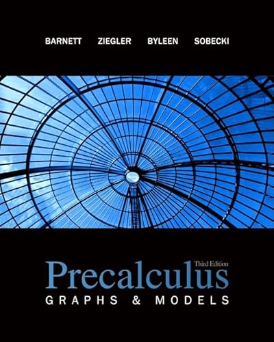Stock image for Precalculus: Graphs And Models ; 9780077221294 ; 007722129X for sale by APlus Textbooks