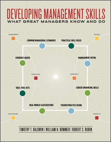 Imagen de archivo de Developing Management Skills: What Great Managers Know and Do a la venta por SecondSale
