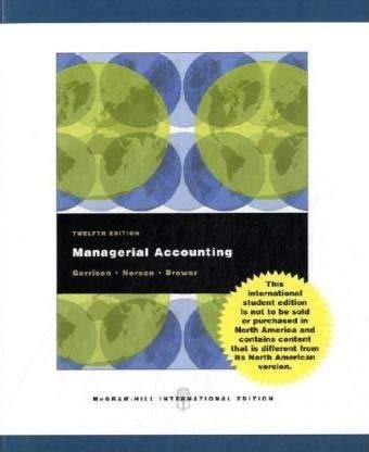 9780077226596: Managerial Accounting (Custom Edition for University of New Hampshire)