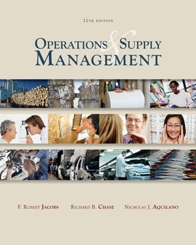 Beispielbild fr Operations & Supply Management wStudent DVD Rom (McGraw-Hill/Irwin Series Operations and Decision Sciences) zum Verkauf von SecondSale