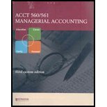 9780077234805: Managerial Accounting for ACCT 560/561 (Custom Edition for Strayer University) Edition: Third