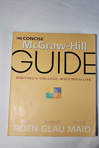 Beispielbild fr The Concise McGraw-Hill Guide: Writing for College, Writing for Life zum Verkauf von SecondSale