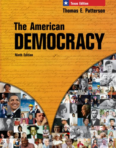 Imagen de archivo de The American Democracy, Texas Edition a la venta por HPB-Red