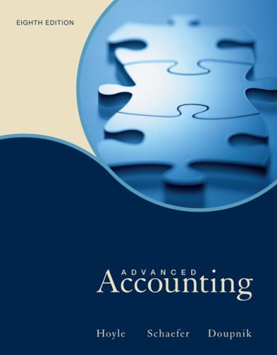 Beispielbild fr Advanced Accounting 8th zum Verkauf von a2zbooks