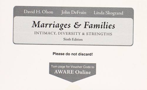 AWARE Inventory for use with Olson's Marriages and Families (9780077243067) by Olson, David; DeFrain, John; Skogrand, Linda