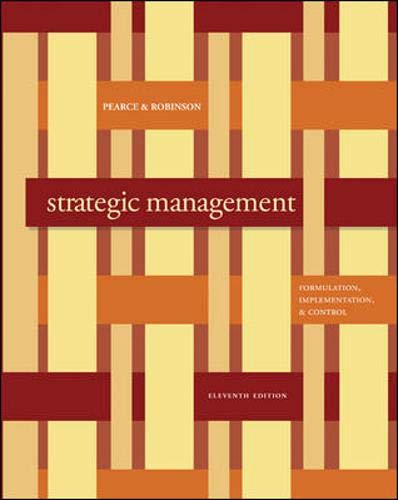 Imagen de archivo de Strategic Management a la venta por BooksRun