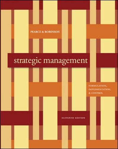 Stock image for Strategic Management: Formulation, Implementation, and Control for sale by Revaluation Books