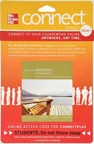 Connect Plus Access Card for Focus on Personal Finance (9780077245818) by Jack R. Kapoor; Les R. Dlabay; Robert J. Hughes