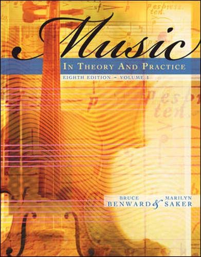 9780077254940: Music in Theory and Practice, Volume 1 with Audio CD